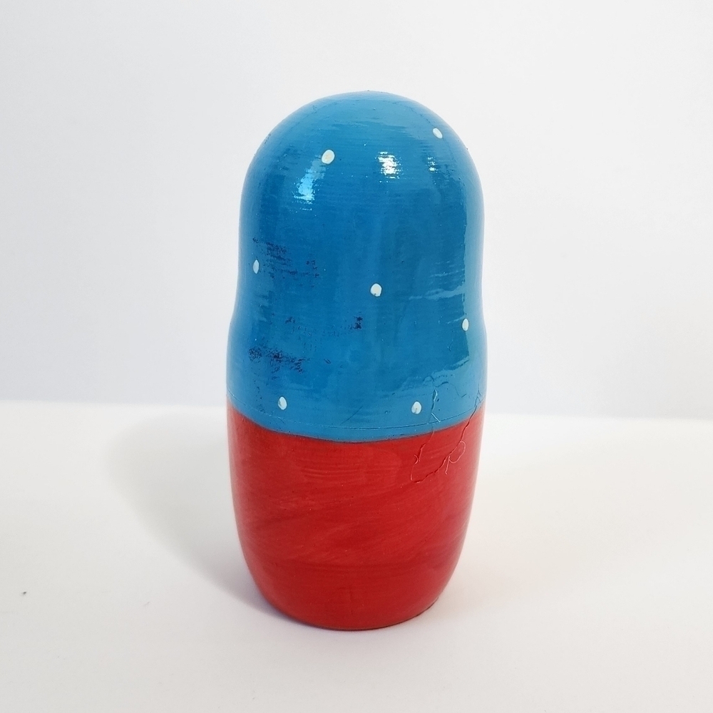 Vintage Hand Painted Russian Nesting Dolls - Picture 7 of 10